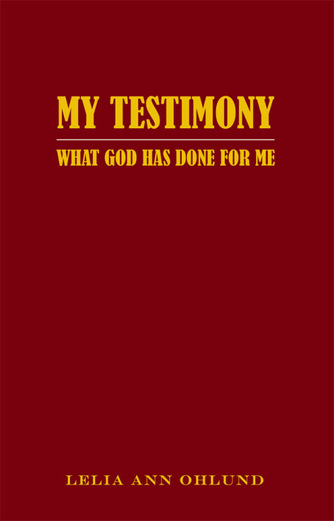 Cover image for book My Testimony
