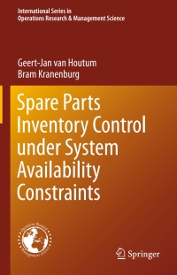 Cover image: Spare Parts Inventory Control under System Availability Constraints 9781489976086