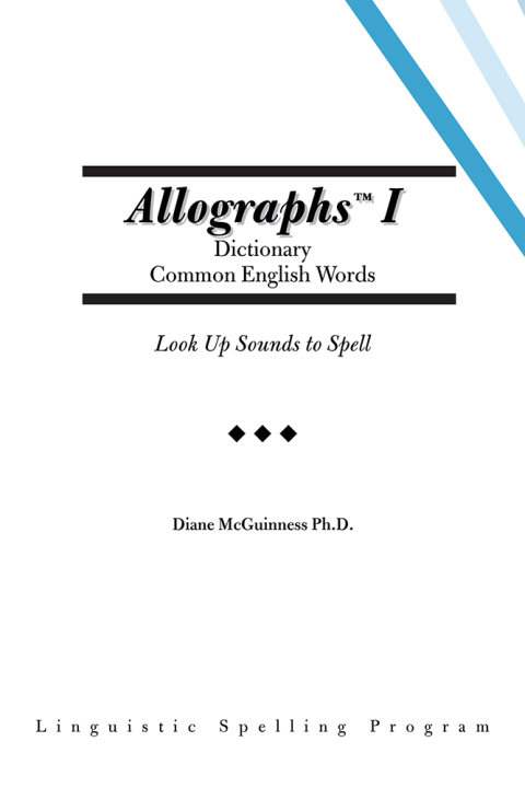 Cover image for book Allographs I Dictionary Common English Words