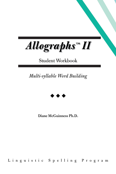 Cover image for book Allographs Ii Student Workbook