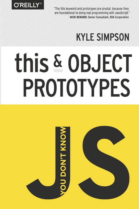 Cover image for book You Don't Know JS: this & Object Prototypes
