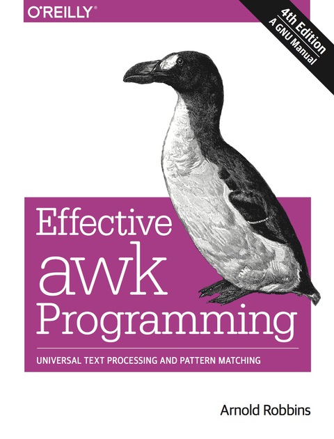 Cover image for book Effective awk Programming