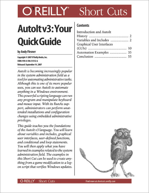 Cover image for book AutoIt v3: Your Quick Guide