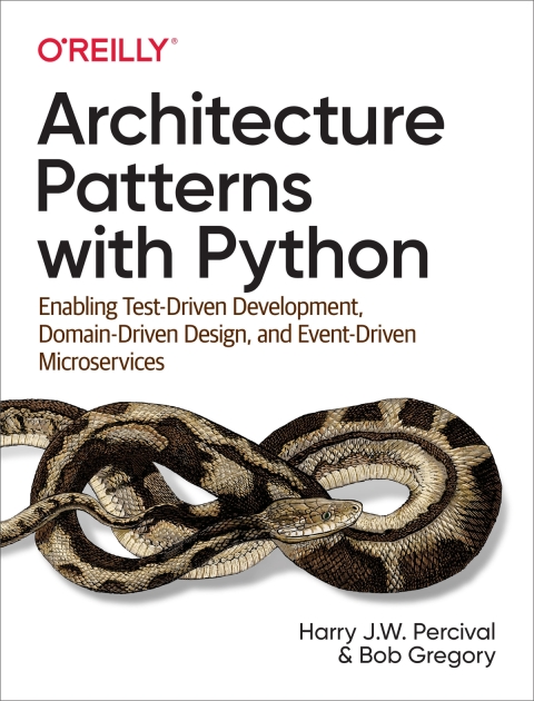 Cover image for book Architecture Patterns with Python