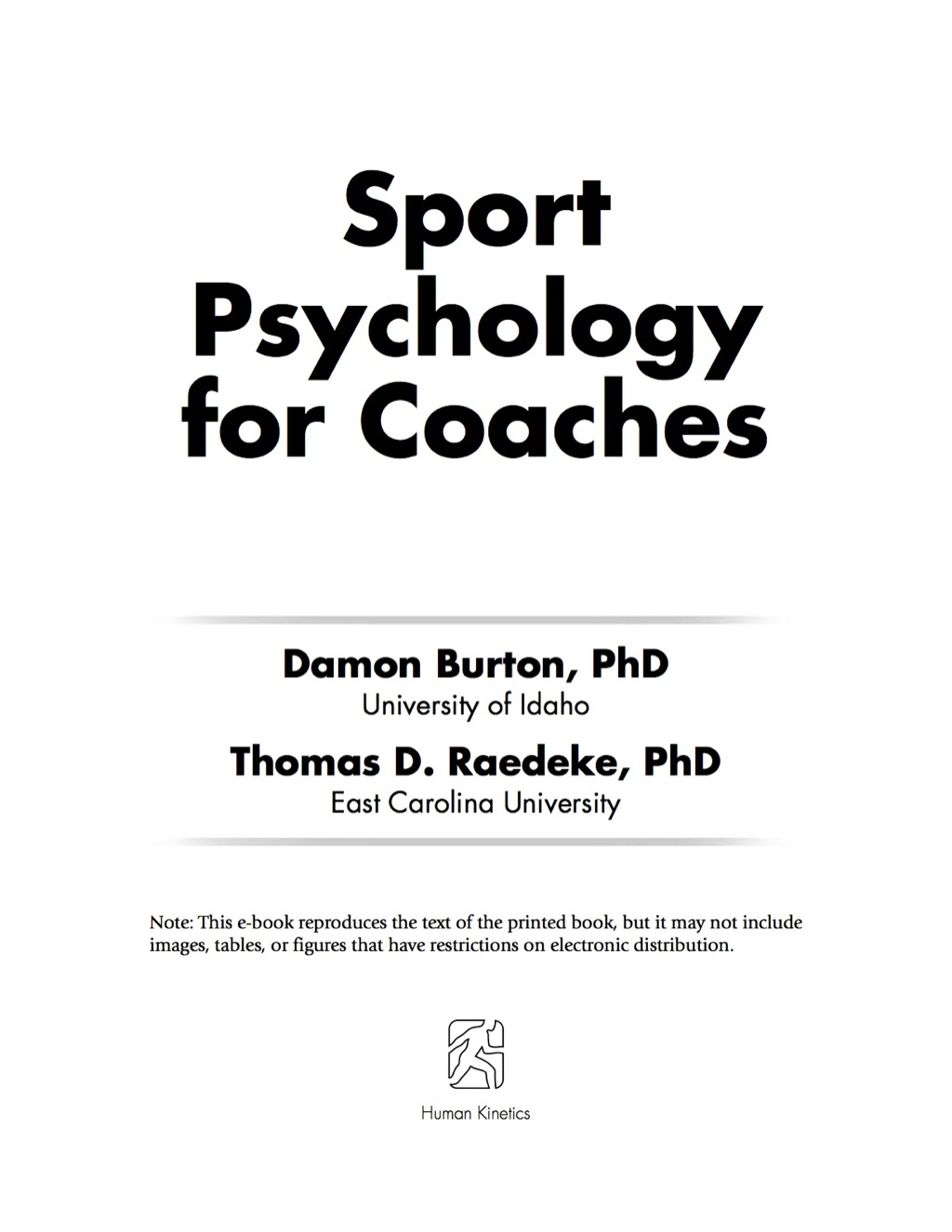 Page Fidelity Sport Psychology for Coaches; $40.50