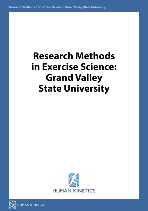 Cover image for book Research Methods in Exercise Science: Grand Valley State University