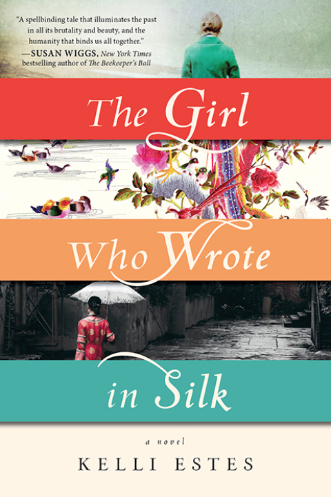 Cover image for book The Girl Who Wrote in Silk