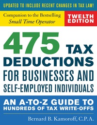 Cover image: 475 Tax Deductions for Businesses and Self-Employed Individuals 12th edition 9781493032181