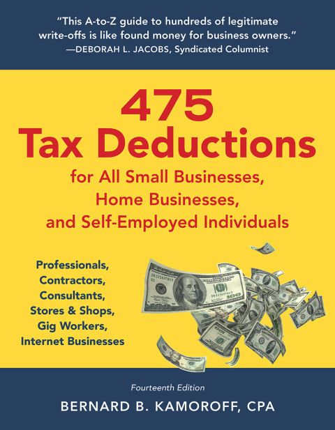 Cover image for book 475 Tax Deductions for Businesses and Self-Employed Individuals