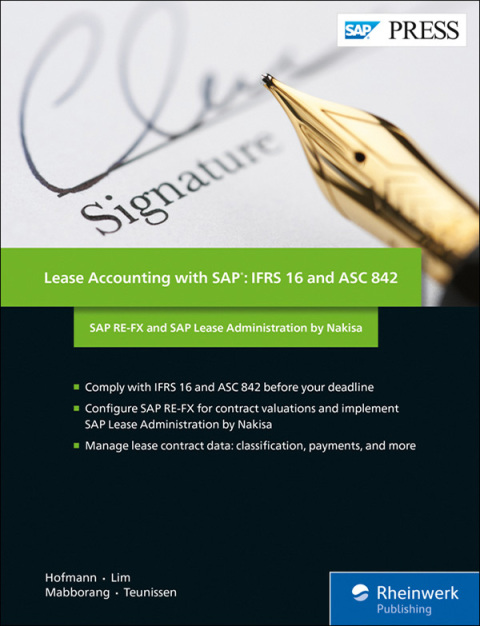 Cover image for book Lease Accounting with SAP: IFRS 16 and ASC 842