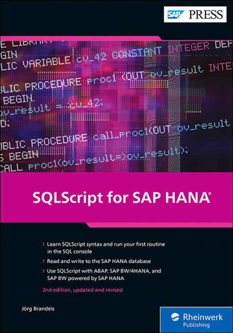 Cover image for book SQLScript for SAP HANA