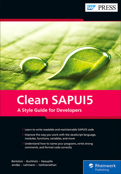 Cover image for book Clean SAPUI5