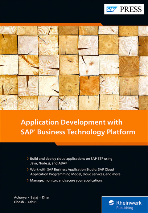 Cover image for book Application Development with SAP Business Technology Platform