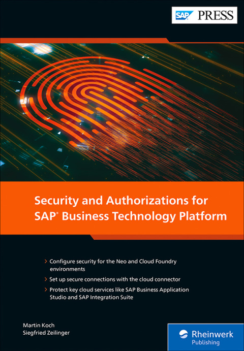 Cover image for book Security and Authorizations for SAP Business Technology Platform