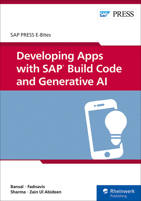 Cover image for book Developing Apps with SAP Build Code and Generative AI