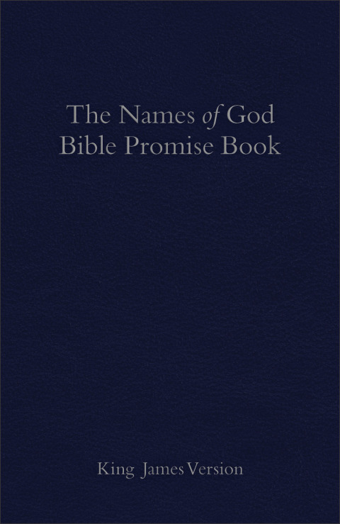 Cover image for book The KJV Names of God Bible Promise Book, Blue Imitation Leather