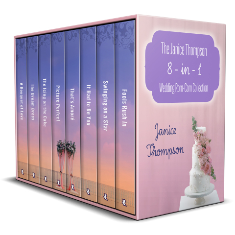 Cover image for book The Janice Thompson 8-in-1 Wedding Rom-Com Collection