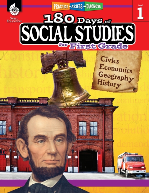 Cover image for book 180 Days of Social Studies for First Grade