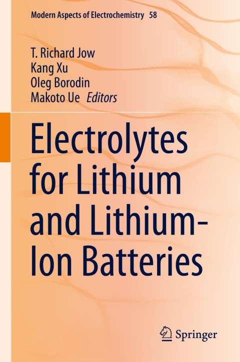 Cover image for book Electrolytes for Lithium and Lithium-Ion Batteries