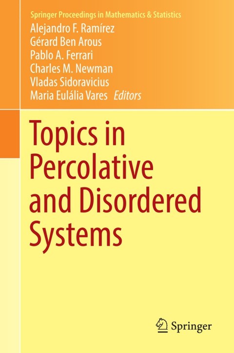 Cover image for book Topics in Percolative and Disordered Systems