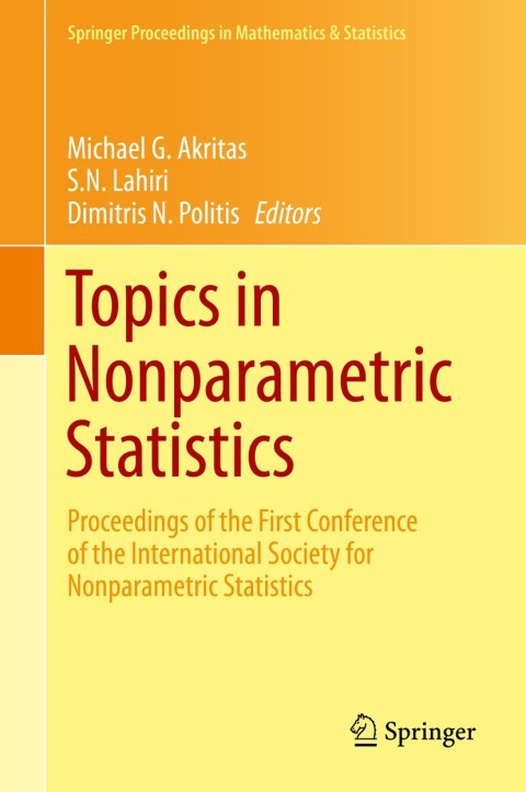 Cover image for book Topics in Nonparametric Statistics