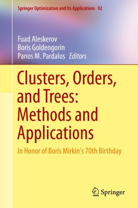 Cover image for book Clusters, Orders, and Trees: Methods and Applications