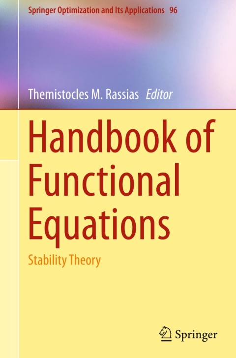 Cover image for book Handbook of Functional Equations