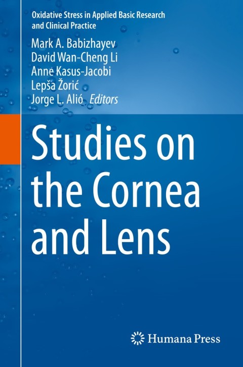 Cover image for book Studies on the Cornea and Lens