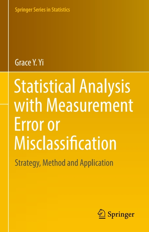 Cover image for book Statistical Analysis with Measurement Error or Misclassification