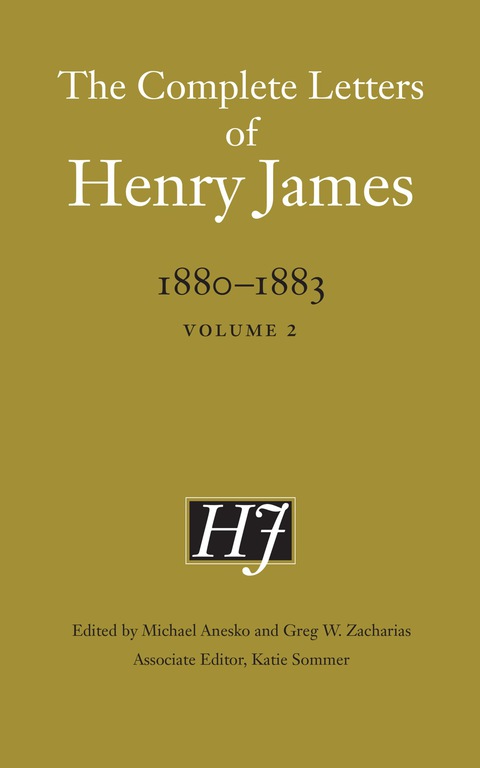 Cover image for book The Complete Letters of Henry James, 1880-1883