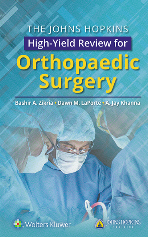 Cover image for book The Johns Hopkins High-Yield Review for Orthopaedic Surgery
