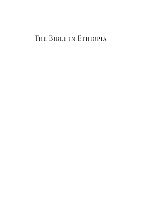 Cover image for book The Bible in Ethiopia