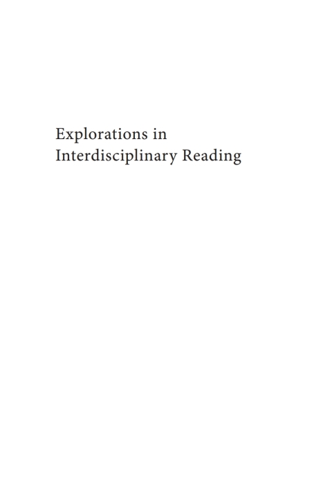 Cover image for book Explorations in Interdisciplinary Reading