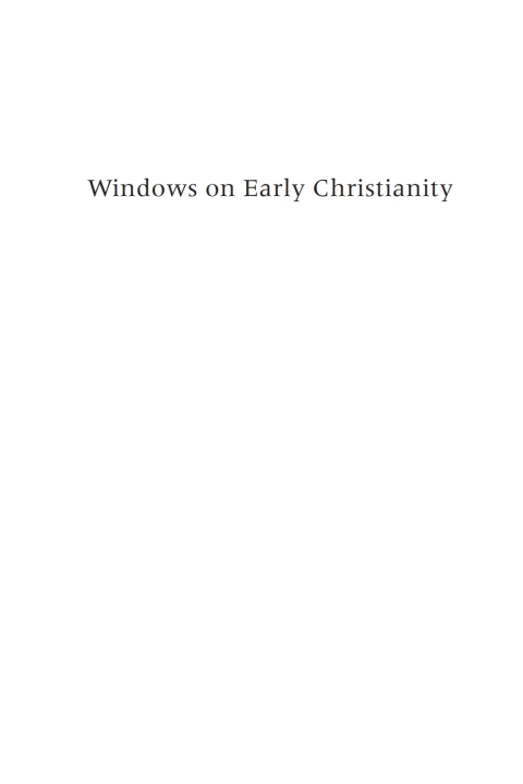 Cover image for book Windows on Early Christianity