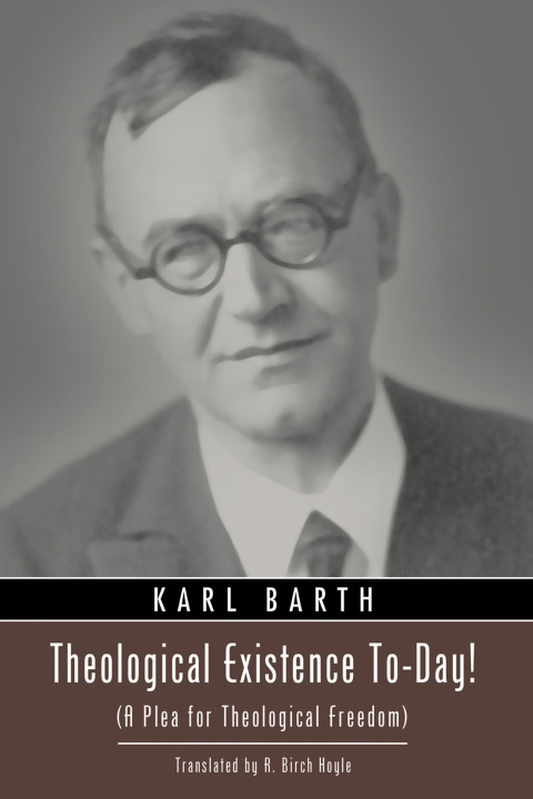 Cover image for book Theological Existence To-Day!