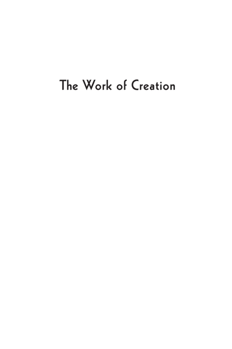 Cover image for book The Work of Creation