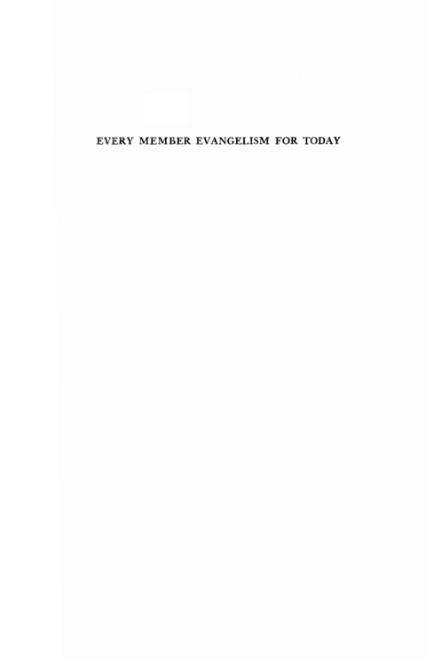 Cover image for book Every Member Evangelism for Today