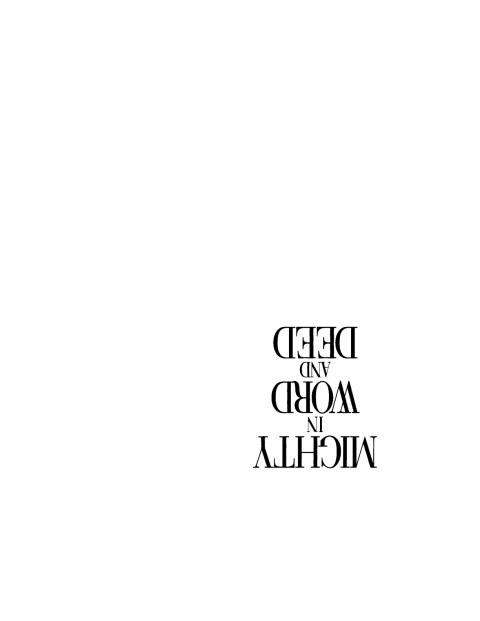 Cover image for book Mighty in Word and Deed