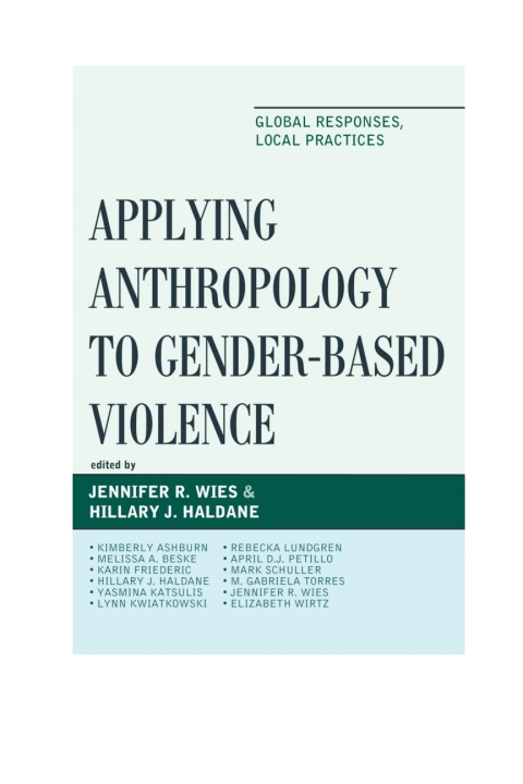 Cover image for book Applying Anthropology to Gender-Based Violence