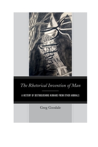 Cover image: The Rhetorical Invention of Man 9781498509305