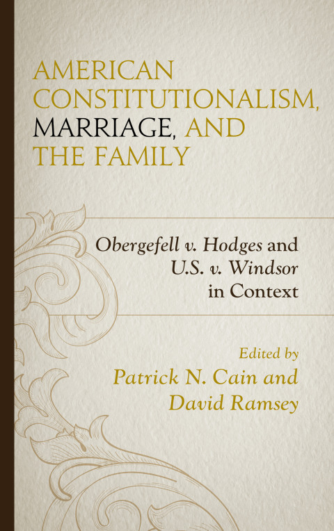 Cover image for book American Constitutionalism, Marriage, and the Family