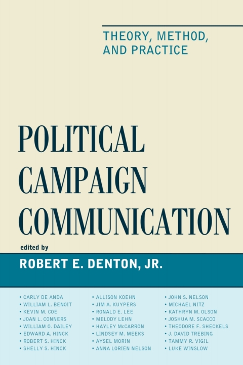 Cover image for book Political Campaign Communication
