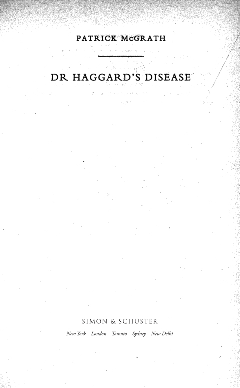Cover image for book Dr. Haggard's Disease