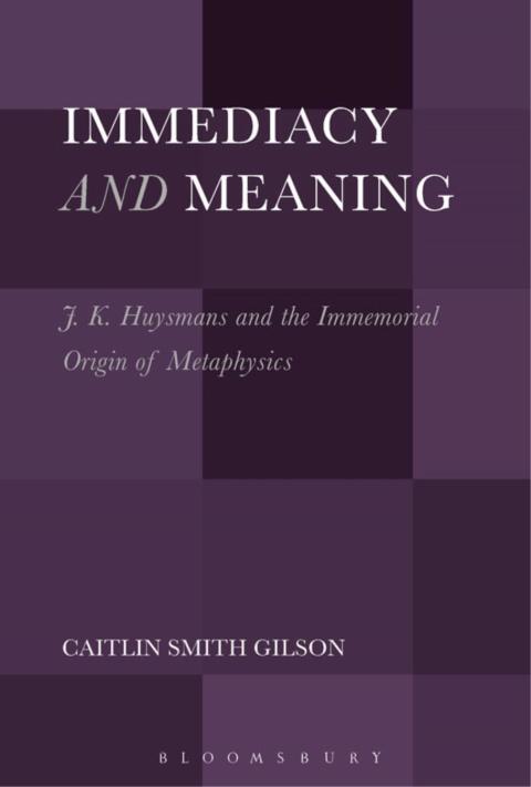 Cover image for book Immediacy and Meaning