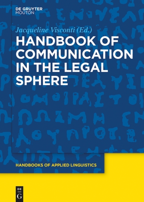Cover image for book Handbook of Communication in the Legal Sphere