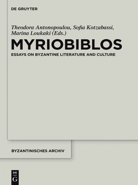 Cover image for book Myriobiblos