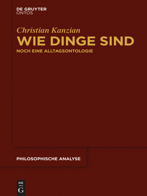 Cover image for book Wie Dinge sind