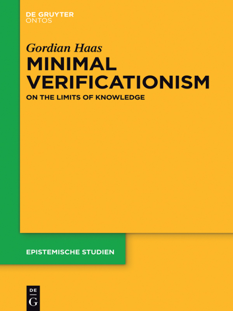 Cover image for book Minimal Verificationism