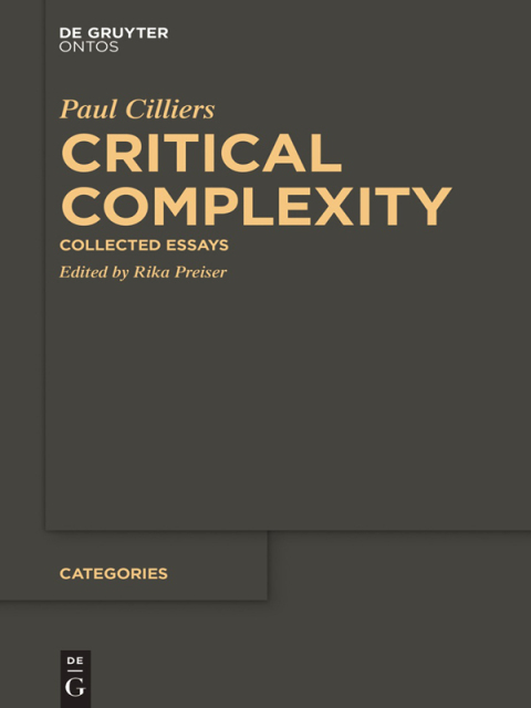 Cover image for book Critical Complexity