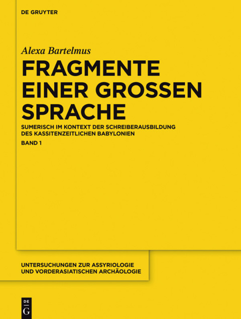 Cover image for book Fragmente einer großen Sprache